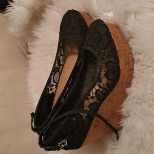Lace wedges